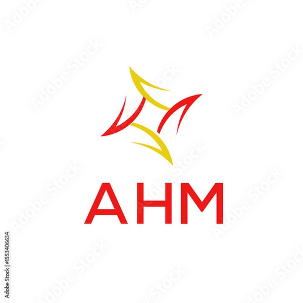 Obraz AHM Logo design vector template