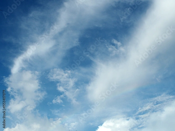 Obraz blue sky and coulds like sea wave clear weather