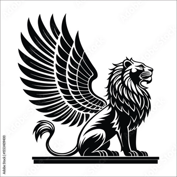 Fototapeta lion vector illustration