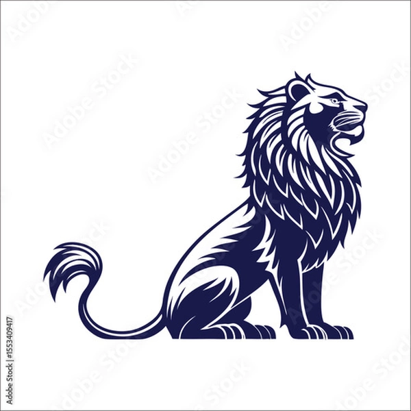 Fototapeta lion vector illustration