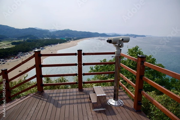 Obraz Observation Deck Overlooking Samcheok Beach from Deokbong Mountain