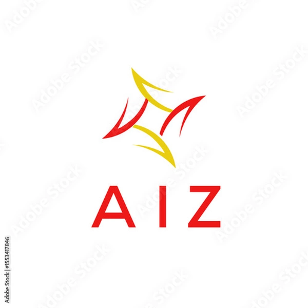 Obraz AIZ Letter Initial Logo Design Template Vector Illustration