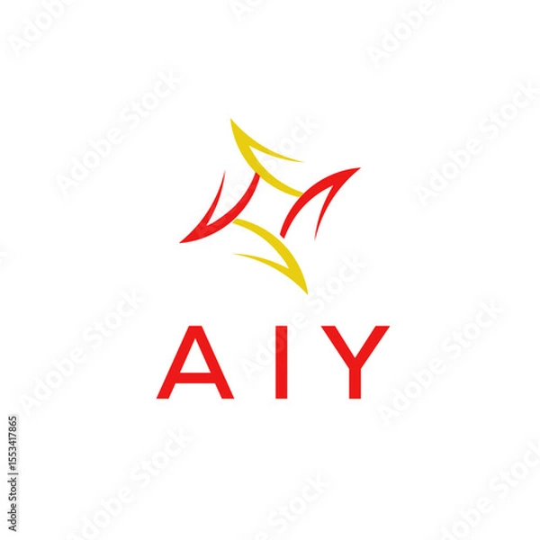 Obraz AIY Letter Initial Logo Design Template Vector Illustration