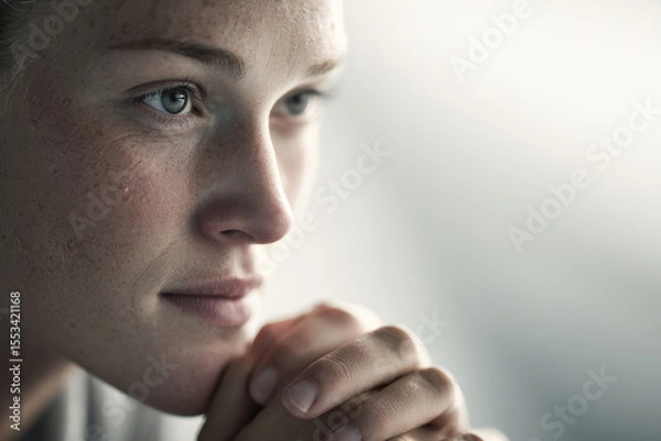 Fototapeta portrait of swimmer relaxing during training captured in dynamic motion