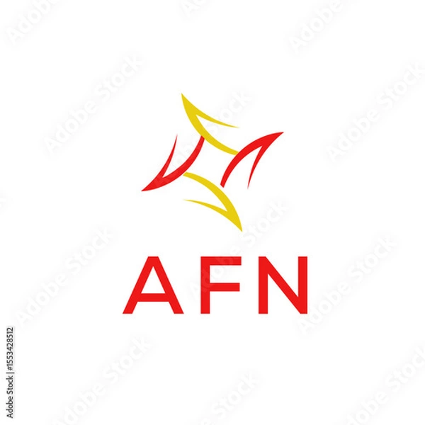 Obraz AFN Simple letter logo vector design template.