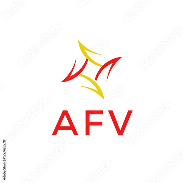 Obraz AFV Simple letter logo vector design template.