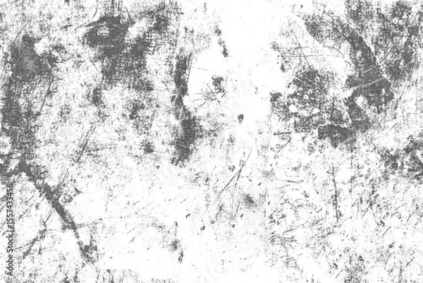 Fototapeta Abstract grayscale texture with scratches and dust.