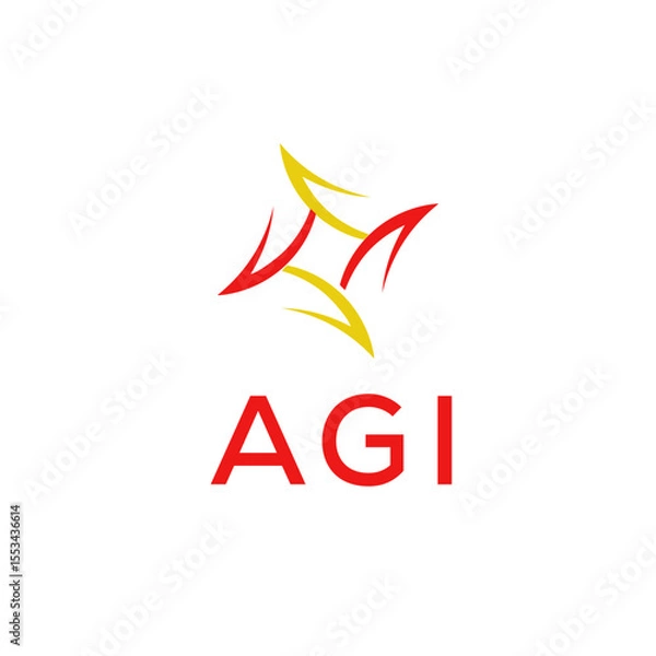 Obraz AGI Letter Initial Logo Design Template Vector Illustration