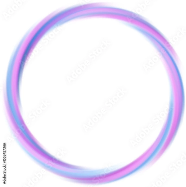 Obraz pink purple blue gradient blurred circle border