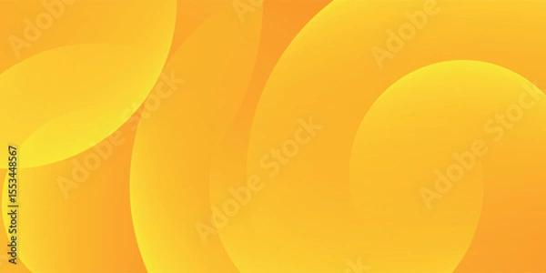Fototapeta Abstract modern yellow and orange gradient circle. Minimal fluid background for posters,