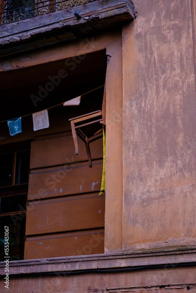 Obraz old wooden window