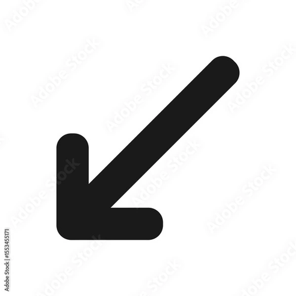Fototapeta diagonal arrow symbol