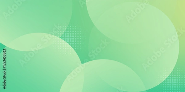 Fototapeta Minimalist banner background green and yellow gradations with circle shape.Modern ,trendy,for template cover ads. Vector eps 10