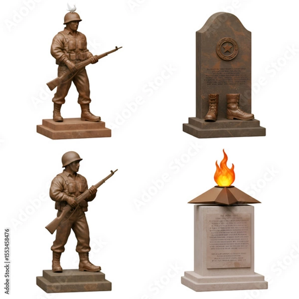 Obraz Soldier Statue Tombstone