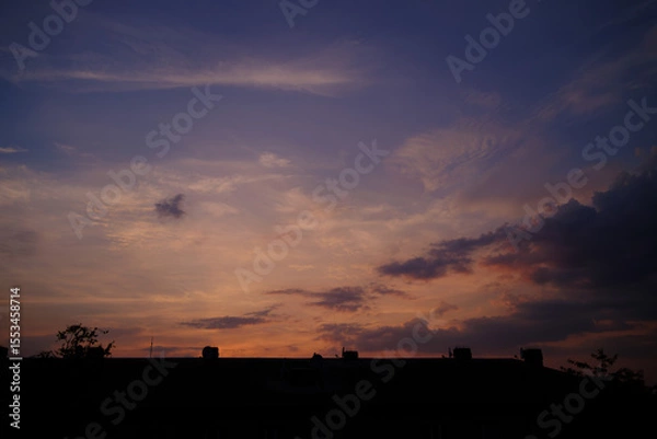 Obraz sunset in the sky