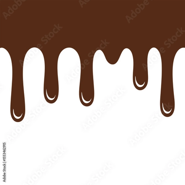 Obraz Dripping Chocolate Design Element