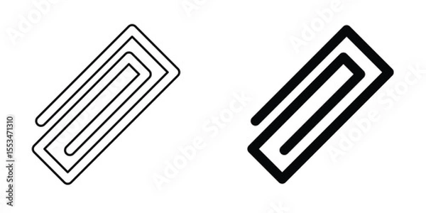 Obraz Paper clip icon template