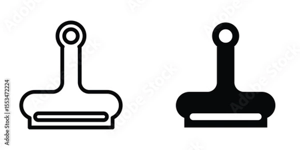 Obraz Paper clip icon template