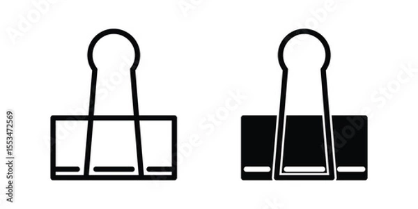 Obraz Paper clip icon template