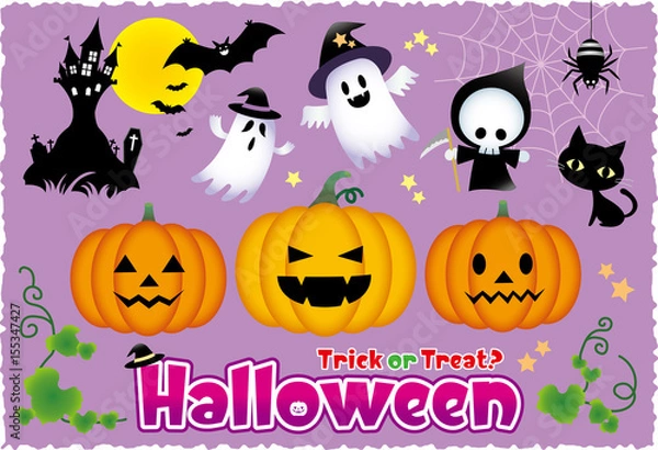 Obraz ハロウィン・かぼちゃ・おばけ