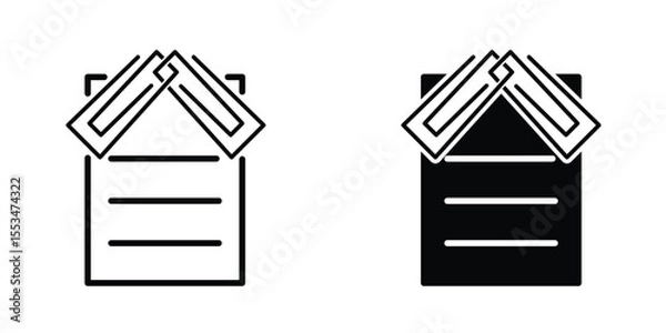 Obraz Paper clip icon template