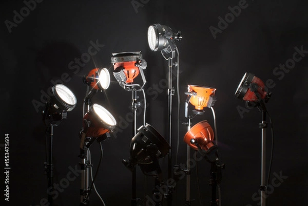 Fototapeta studio lights