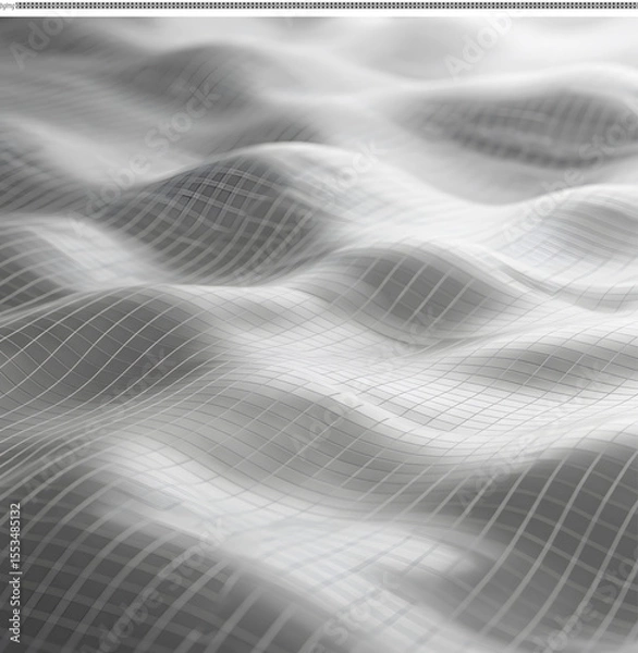 Fototapeta Abstract Wave Pattern Gray Scale Texture Background