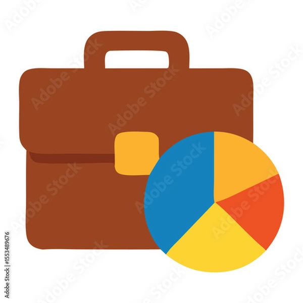 Obraz portfolio diversification flat icon