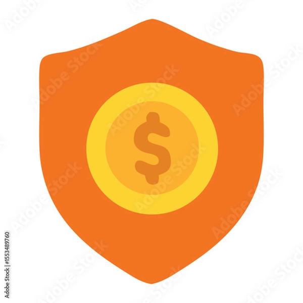 Obraz risk management flat icon