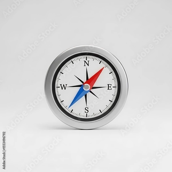 Fototapeta Classic Compass Navigation Tool, Direction Finder, Orientation Guide