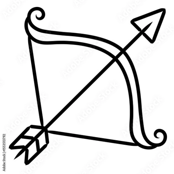 Obraz archery icon illustration