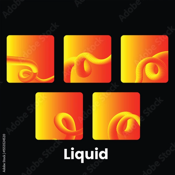 Obraz Abstract Liquify Fluid Background in Vibrant Colors
