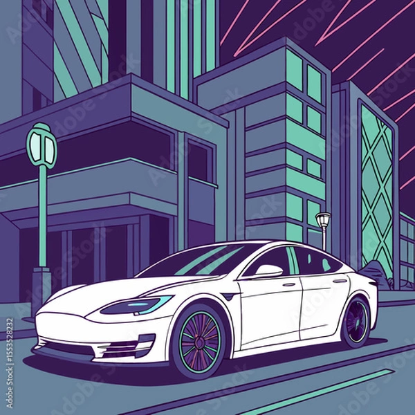 Obraz car on the road