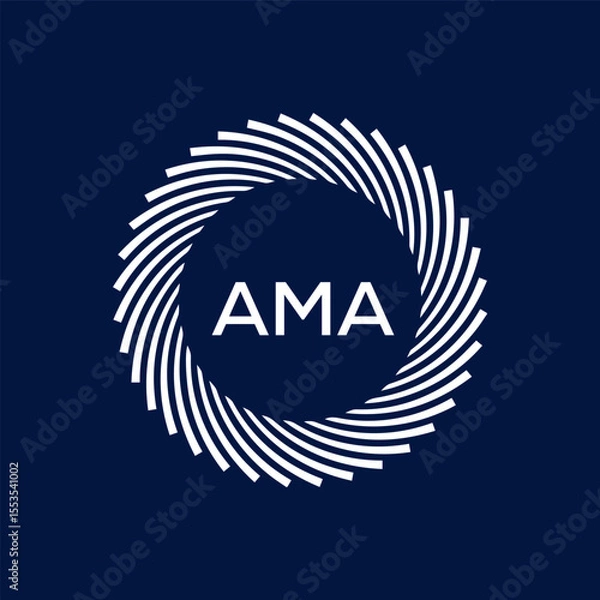 Obraz AMA Letter Initial Logo Design Template Vector Illustration