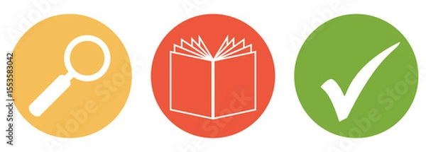 Fototapeta Bücher oder News suchen und finden - Button Banner