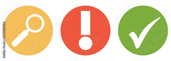 Fototapeta Warnung oder Hinweise suchen und finden - Button Banner