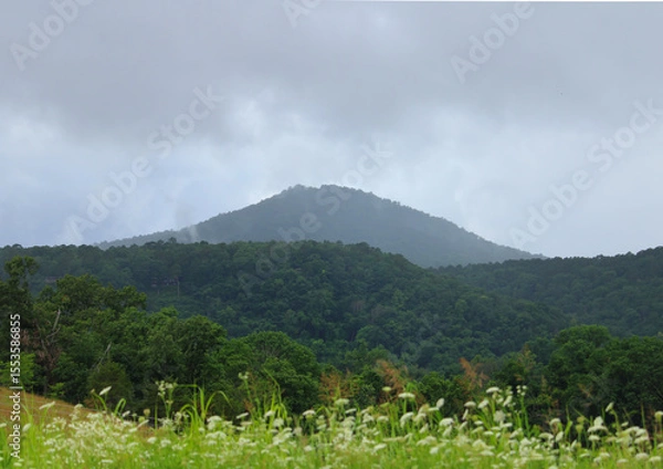 Obraz mountain landscape with clouds