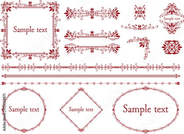 Fototapeta 飾り罫　洋