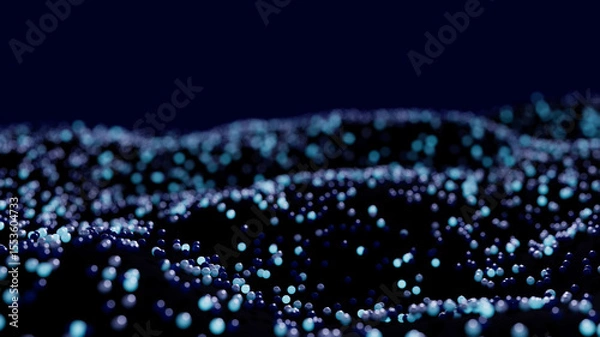 Obraz abstract background with blue drops