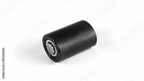 Fototapeta Graphene Battery Cell  angled product shot, isolated macro studio view for branding usage