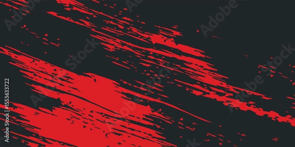 Fototapeta Background, contrast red and black color abstract template for business design. Technology style. grunge technology vector eps10