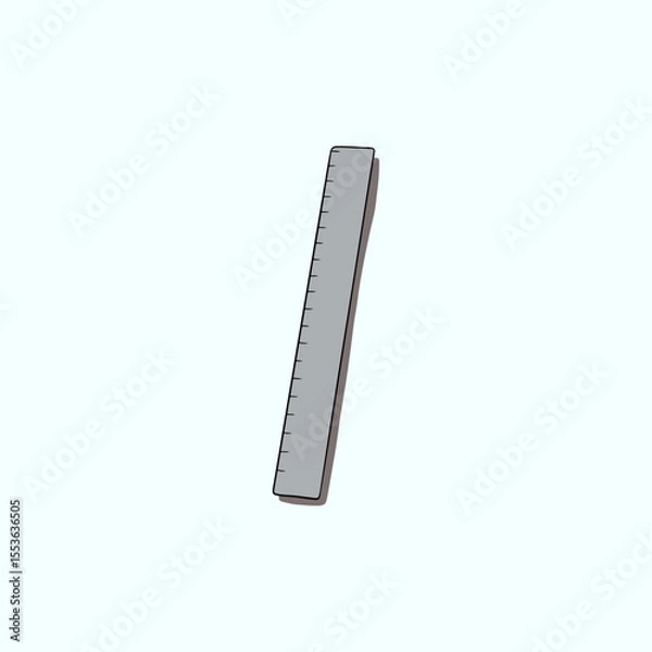 Fototapeta Measurement Ruler icon logo flat vector design