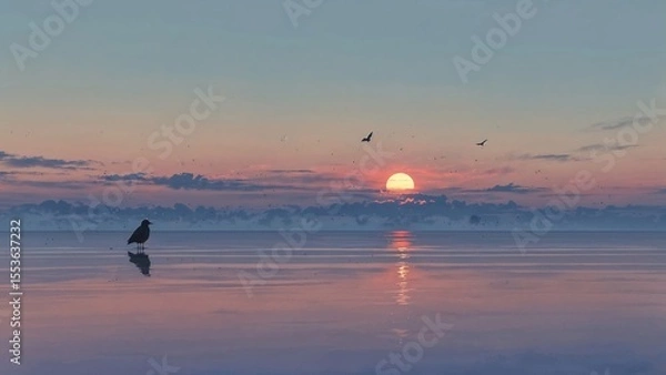 Obraz sunset on the beach