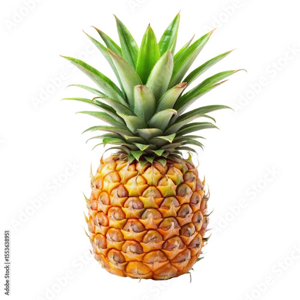 Fototapeta pineapple on white background