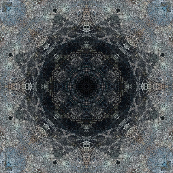 Fototapeta abstract geometric background texture, geometric shape pattern, kaleidoscopic. Beautiful pattern for printing, batik, design.