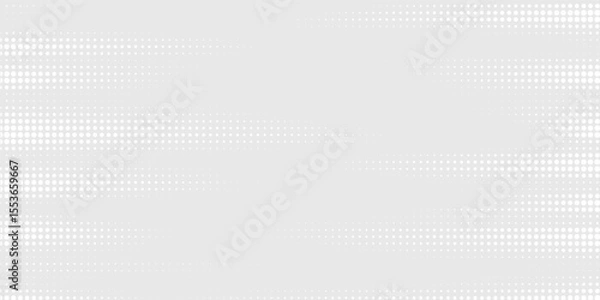 Fototapeta Dot white gray wave light technology texture background. Abstract big data digital concept.
