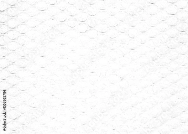Fototapeta Plastic wrap air bubble transparent texture.  Packaging material background. 