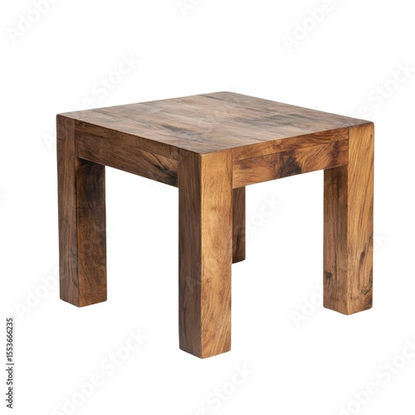 Fototapeta Minimalist L-shape corner table with no drawers and flat matte surface, ideal for modern homes on transparent background