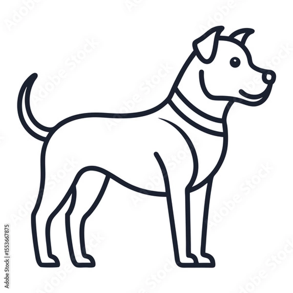 Obraz vector illustration of a dog