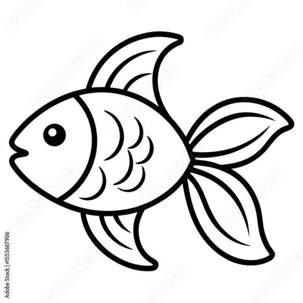 Obraz fish vector illustration